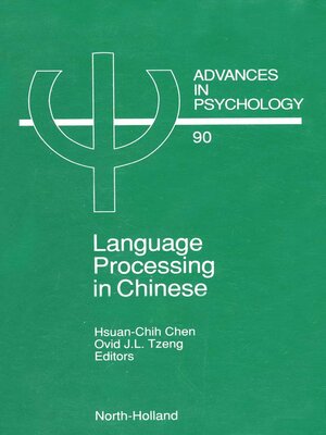 cover image of Language Processing in Chinese